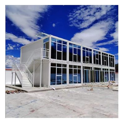 Hotel Estándar Contenedor Portátil Casa Prefabricada de Acero Oficina Móvil 20 pies Contenedor Plegable Extensible Sala de Actividades