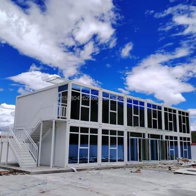 Hotel Estándar Contenedor Portátil Casa Prefabricada de Acero Oficina Móvil 20 pies Contenedor Plegable Extensible Sala de Actividades