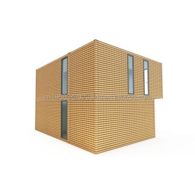 Casa de contenedores de diseño moderno de madera con 50/75/100 mm de panel de sandwich de onda y opciones de uso múltiple
