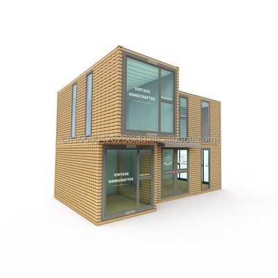 Casa de contenedores de diseño moderno de madera con 50/75/100 mm de panel de sandwich de onda y opciones de uso múltiple