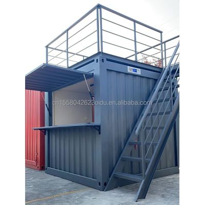Tubos cuadrados de acero galvanizado estructura principal y aleación de aluminio ventanas para almacenes de contenedores marco prefabricado de construcción
