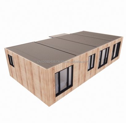 Color personalizado Bar de contenedor robusto de dos pisos Mini tienda emergente de 20 pies con tubos cuadrados de acero galvanizado