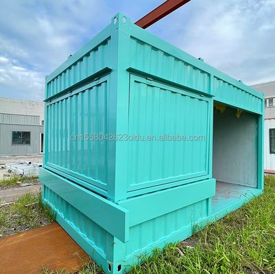 Tubos cuadrados de acero galvanizado estructura principal y aleación de aluminio ventanas para almacenes de contenedores marco prefabricado de construcción