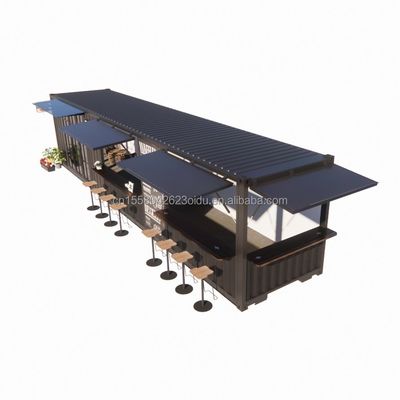 Solución de alojamiento en hoteles Casas de contenedores modulares prefabricadas en tiendas de contenedores con ventanas de aleación de aluminio
