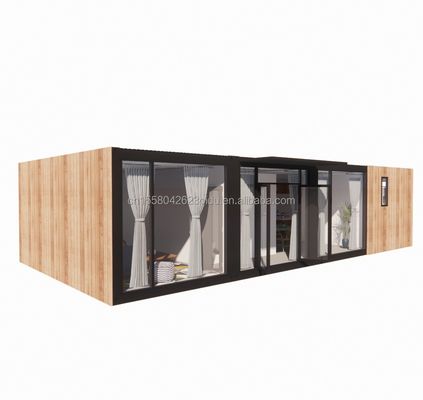 Color personalizado Bar de contenedor robusto de dos pisos Mini tienda emergente de 20 pies con tubos cuadrados de acero galvanizado