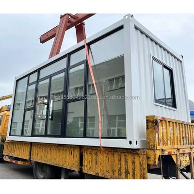 Cuadro de acero de color personalizado acero galvanizado doblado 180g plegable de paquete plano Casa de contenedores para alojamiento dormitorio