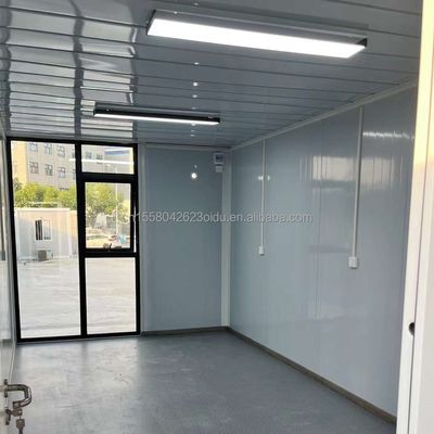 Cuadro de acero de color personalizado acero galvanizado doblado 180g plegable de paquete plano Casa de contenedores para alojamiento dormitorio