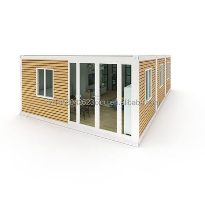 Casa de contenedores plegable de acero galvanizado de 180g 40ft 20ft con marco prefabricado y de acero