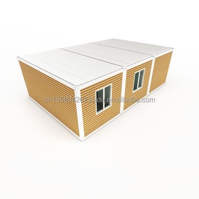 Casa de contenedores plegable de acero galvanizado de 180g 40ft 20ft con marco prefabricado y de acero