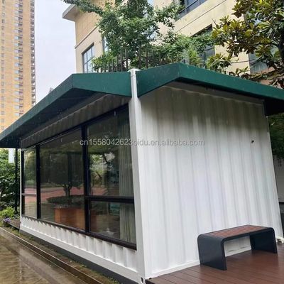 Estancia de acero Contenedor de la tienda de construcción prefabricado Marco de acero estructura para 20 pies o 40 pies casas de contenedores