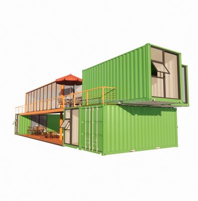 Modular pequeño Kit Cabina Residencial Contenedor de vivienda estructura principal Tubos cuadrados de acero galvanizado