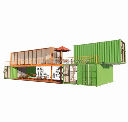 Modular pequeño Kit Cabina Residencial Contenedor de vivienda estructura principal Tubos cuadrados de acero galvanizado
