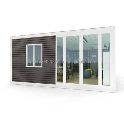 Casas de contenedores Diseño moderno para montaje rápido y asequible de 3 habitaciones 2 baños Casa prefabricada