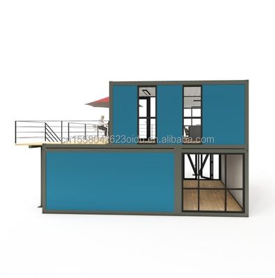 Edificios modulares de acero Hoteles Container Houses Movable Prefab 40ft Shipping Container de comida rápida Restaurante Cafetería Cafetería y bar
