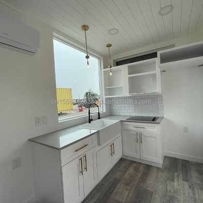 Acero galvanizado de prefabricación prefabricado Contenedor de trabajadores dormitorio con 50/75/100mm onda panel de sandwich pared