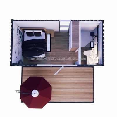 Construir rápidamente casas pequeñas casas de contenedores estilo de diseño moderno casas prefabricadas para un dormitorio una solución de baño