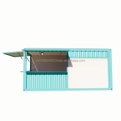 Tienda pop-up de color personalizada Contenedor Tienda de café / bar / comida rápida en un embalaje plano de 20 pies para la promoción del supermercado