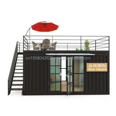 Diseño moderno 20 pies o 40 pies portable Contenedor de envío Tienda de ropa Prefab tienda móvil Tienda de almacenamiento Casa para negocios minoristas