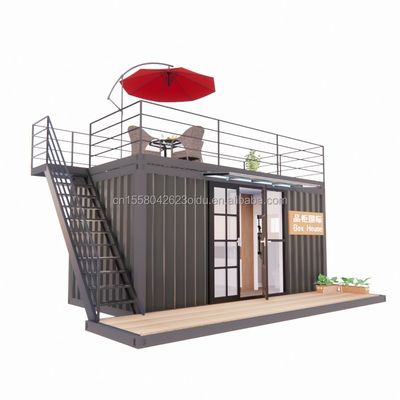 Diseño moderno 20 pies o 40 pies portable Contenedor de envío Tienda de ropa Prefab tienda móvil Tienda de almacenamiento Casa para negocios minoristas