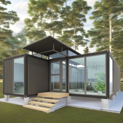 Casa de contenedores de color personalizado Casa prefabricada móvil 20 pies Prefabricado de envío Kit de casa pequeña para hotel