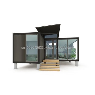 Casa de contenedores de color personalizado Casa prefabricada móvil 20 pies Prefabricado de envío Kit de casa pequeña para hotel