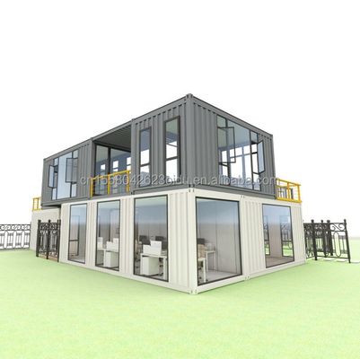 Tubos cuadrados de acero galvanizado estructura principal para diseño y construcción de casas de contenedores de hoteles personalizados