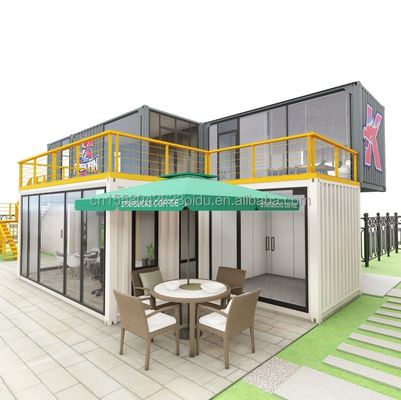 Tubos cuadrados de acero galvanizado estructura principal para diseño y construcción de casas de contenedores de hoteles personalizados