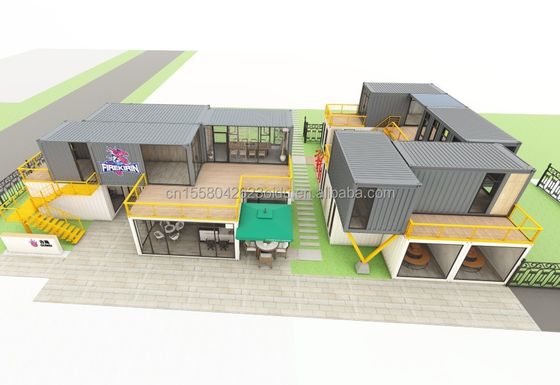 Tubos cuadrados de acero galvanizado estructura principal para diseño y construcción de casas de contenedores de hoteles personalizados