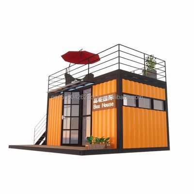 Hotel 20 pies Contenedor portátil Tienda de ropa Cafetería prefabricada Tienda móvil Almacén