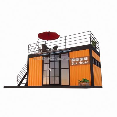 Hotel 20 pies Contenedor portátil Tienda de ropa Cafetería prefabricada Tienda móvil Almacén