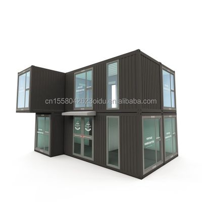 50/75/100mm Panel de sandwich ondulado Paredes Contenedor modular Oficina prefabricada para espacios de trabajo modernos y flexibles