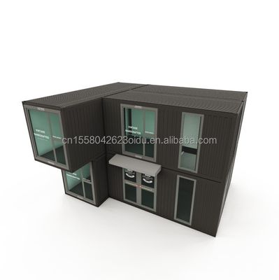 50/75/100mm Panel de sandwich ondulado Paredes Contenedor modular Oficina prefabricada para espacios de trabajo modernos y flexibles
