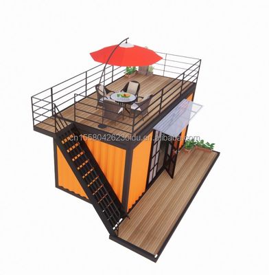 Hotel 20 pies Contenedor portátil Tienda de ropa Cafetería prefabricada Tienda móvil Almacén