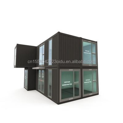 50/75/100mm Panel de sandwich ondulado Paredes Contenedor modular Oficina prefabricada para espacios de trabajo modernos y flexibles