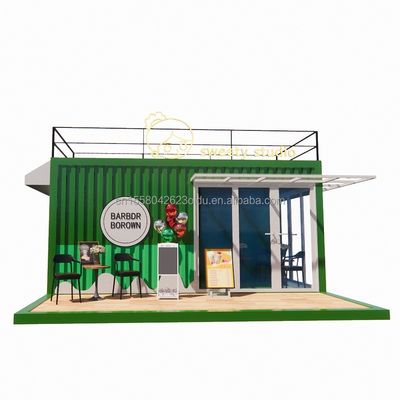 50/75/100mm Panel Sandwich de onda Pared Contenedor portátil de 20 pies Tienda de ropa Tienda móvil prefabricada Tienda minorista pop up