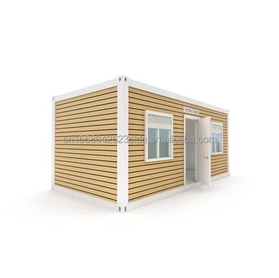 Hoteles Alojamiento Aluminio aleación Ventanas Moderna estructura modular de acero Imitación de madera Luxo apartamento para una sola persona