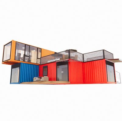 Casas de acero de 40 pies con diseño chino estilo de lujo viviendo en casas prefabricadas de contenedores