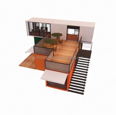 Casas de acero de 40 pies con diseño chino estilo de lujo viviendo en casas prefabricadas de contenedores