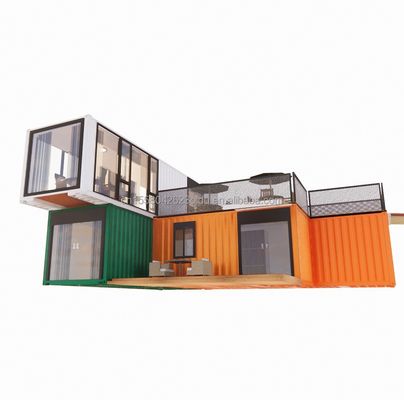 Casas de acero de 40 pies con diseño chino estilo de lujo viviendo en casas prefabricadas de contenedores
