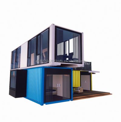 Casas de acero de 40 pies con diseño chino estilo de lujo viviendo en casas prefabricadas de contenedores
