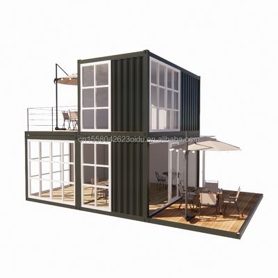 20 pies Prefabricado Envío Casitas pequeñas Casa de contenedores Casa prefabricada móvil para tiendas en estilo de diseño chino