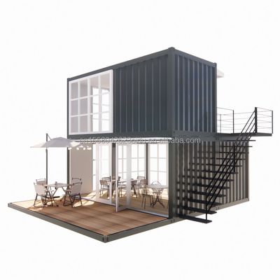 20 pies Prefabricado Envío Casitas pequeñas Casa de contenedores Casa prefabricada móvil para tiendas en estilo de diseño chino
