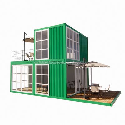 Contenedor totalmente amueblado Casa de contenedores de color personalizado Contenedor de carga marítima de 20 pies solo para necesidades de hotel y supermercado