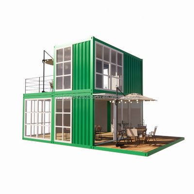 Contenedor totalmente amueblado Casa de contenedores de color personalizado Contenedor de carga marítima de 20 pies solo para necesidades de hotel y supermercado