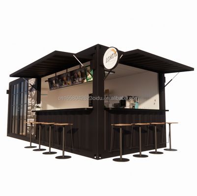 20 pies tienda de contenedores quiosco de contenedores de color personalizado casas para contenedores móviles bar de café