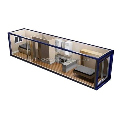 Conjunto completo de equipos para la construcción de casas pequeñas Contenedores prefabricados de 40 pies Cabinas modulares Residencias de contenedores