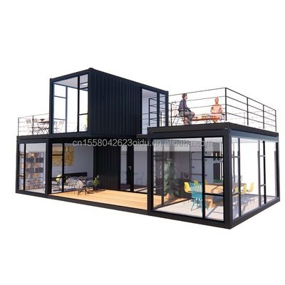 Color personalizado Luxury Modular Home Container Residencial de acero Villa prefabricada Casa prefabricada Casas para tiendas