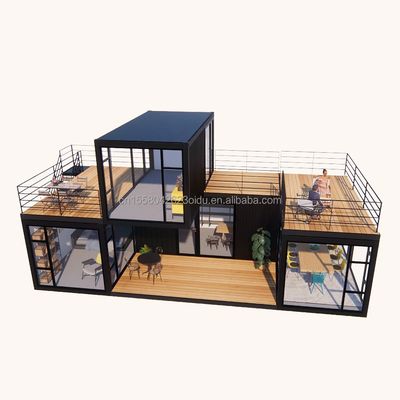 Color personalizado Luxury Modular Home Container Residencial de acero Villa prefabricada Casa prefabricada Casas para tiendas