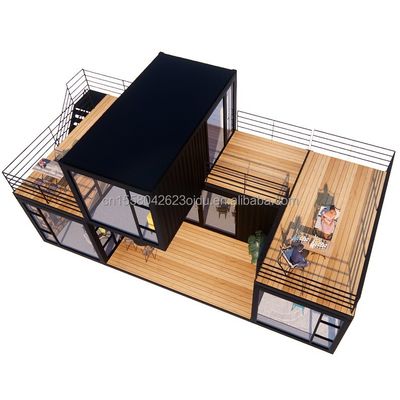 Color personalizado Luxury Modular Home Container Residencial de acero Villa prefabricada Casa prefabricada Casas para tiendas