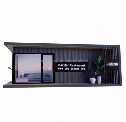 Casas de contenedores Casas prefabricadas Color personalizado Casas de vidrio de madera Casas de contenedores prefabricadas